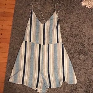 LUSH strappy blue pastel romper
